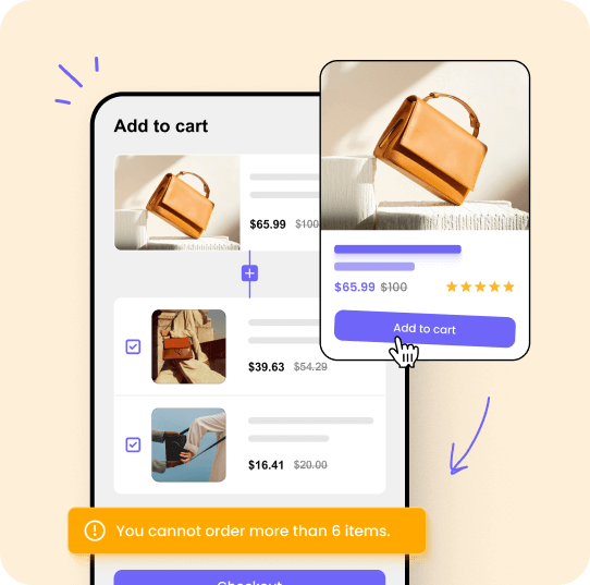 Cart-wide limits (Total order value & quantity)