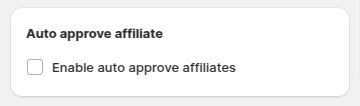 Affiliate Approval