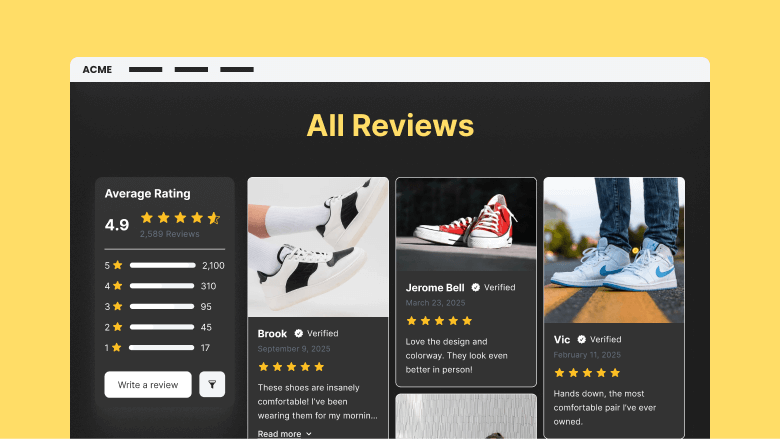 All Reviews Page - Variant 3