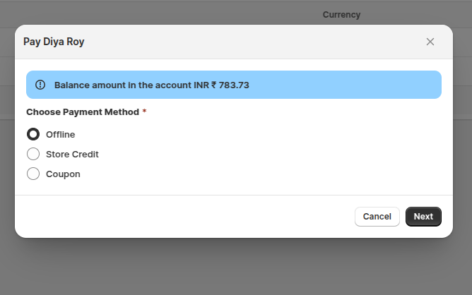 Choose Payout Method