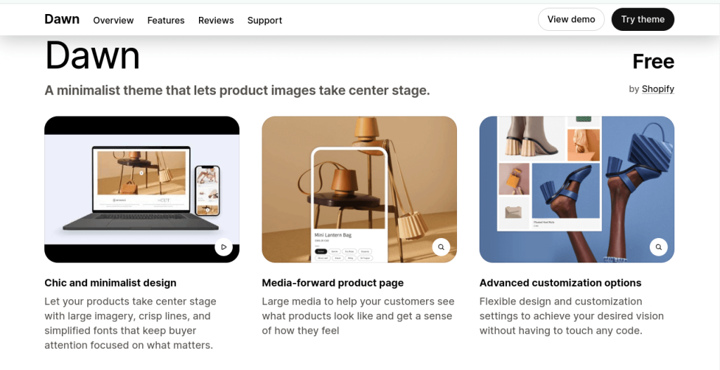 Dawn shopify theme