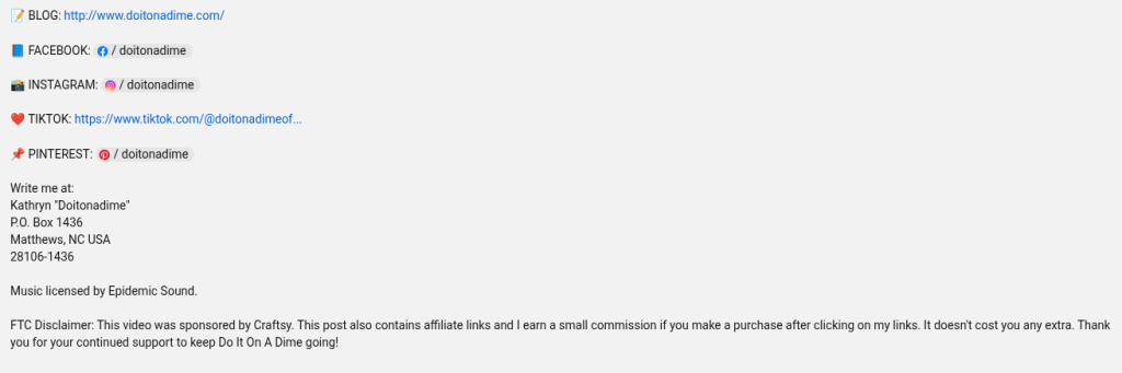 Do It On A Dime Affiliate Disclaimer