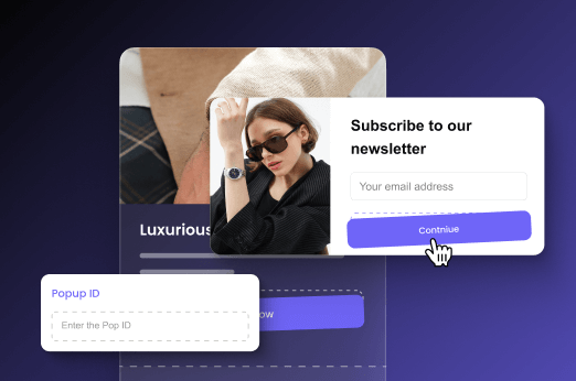 Embeddable newsletter signup forms