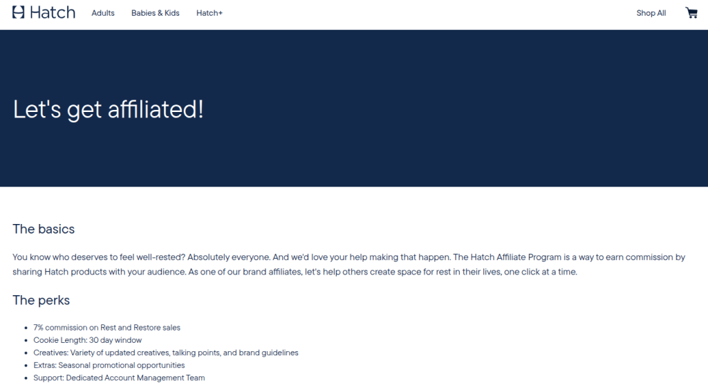 Hatch Affiliate Program