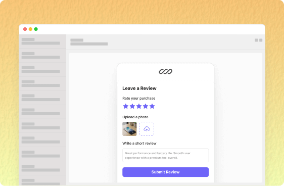 In-Email Review Forms