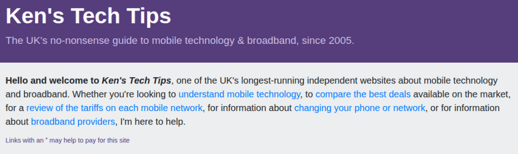 Ken Tech Tips Affiliate Disclosure