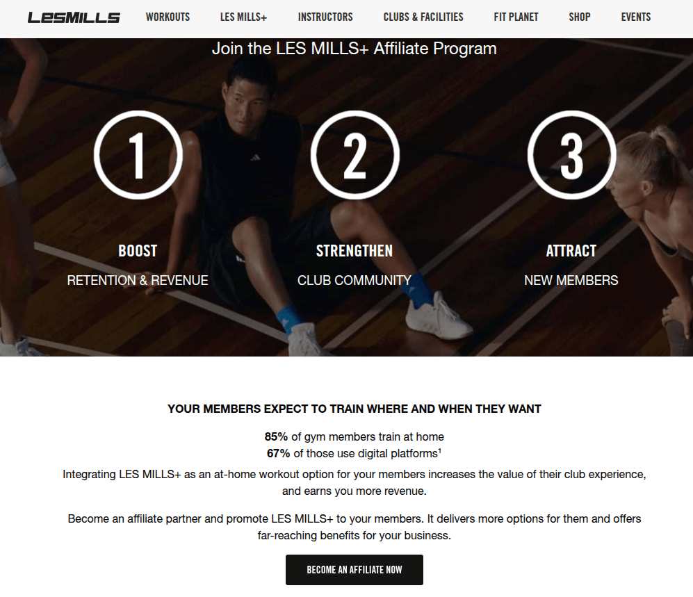 Les Mills Affiliate Program