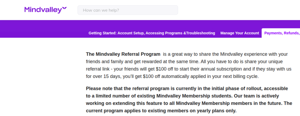 Mindvalley Affiliate Program