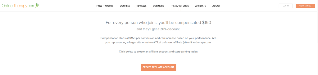 Online Therapy Affiliate Program