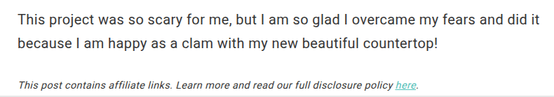 Remodelaholic Affiliate Disclosure