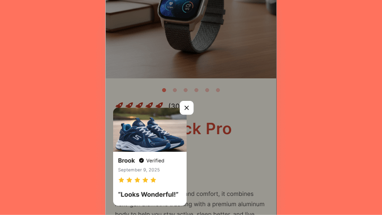 Review Popups - Variant 1