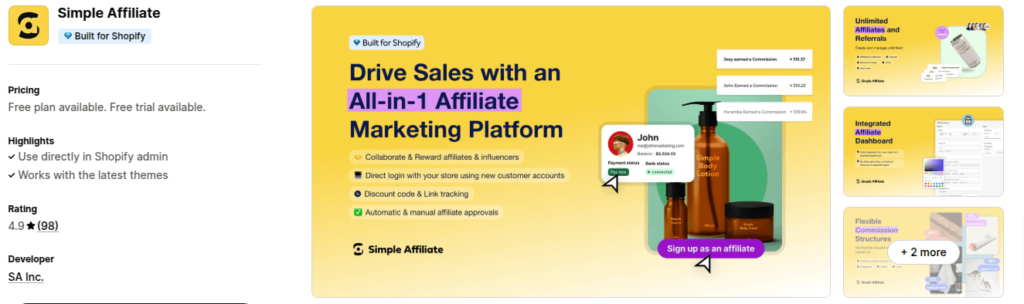 Simple Affiliate - Tracking Software
