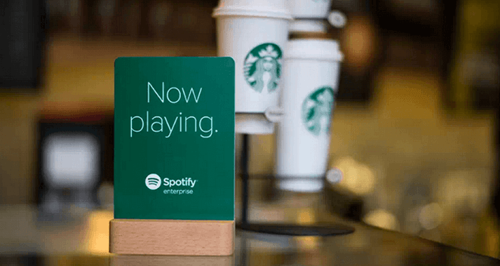 Starbucks and Spotify co-marketing