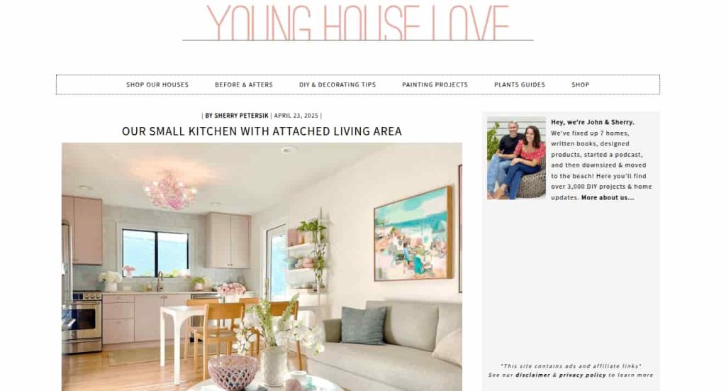 Young House Love Affiliate Disclosure