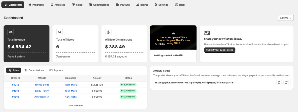 Yuko-Affiliate-Marketing-Dashboard