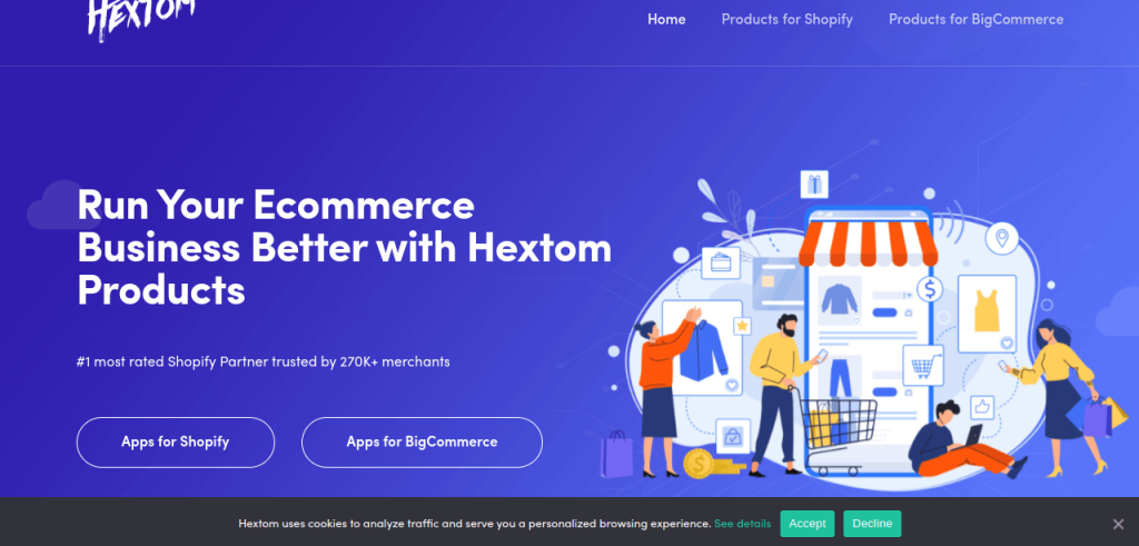 Hextom homepage