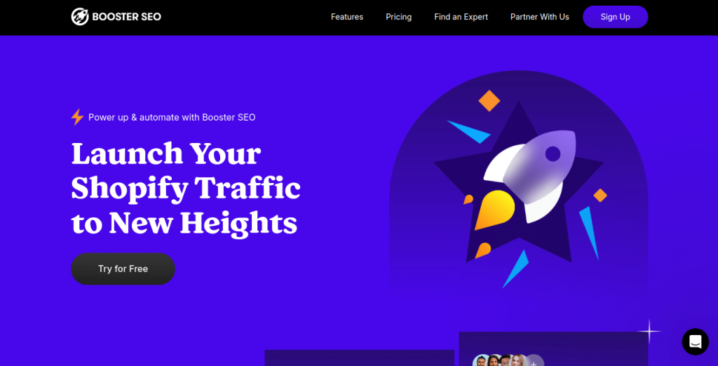 Booster seo homepage