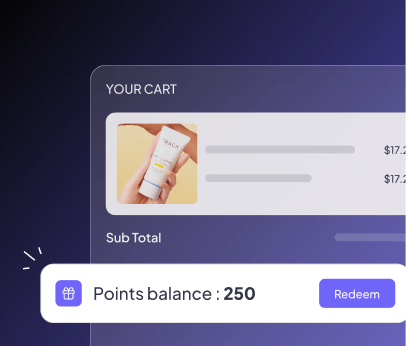 Cart redeem Widget