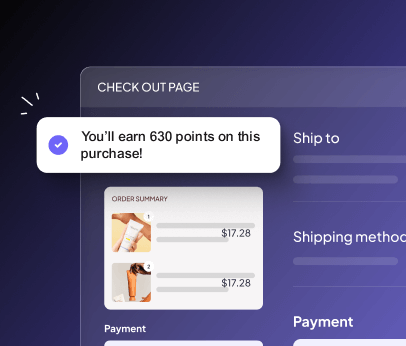 Checkout Earn Widget