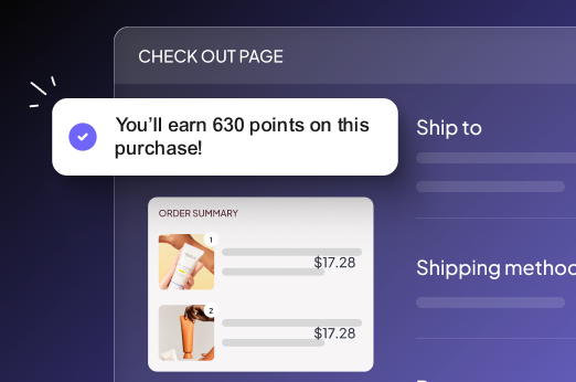 Checkout Earn Widget