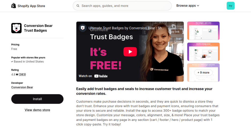 Conversion bear homepage