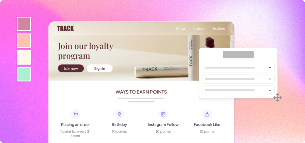 Dedicated Loyalty Page