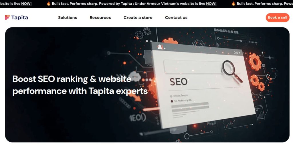 Tapita homepage