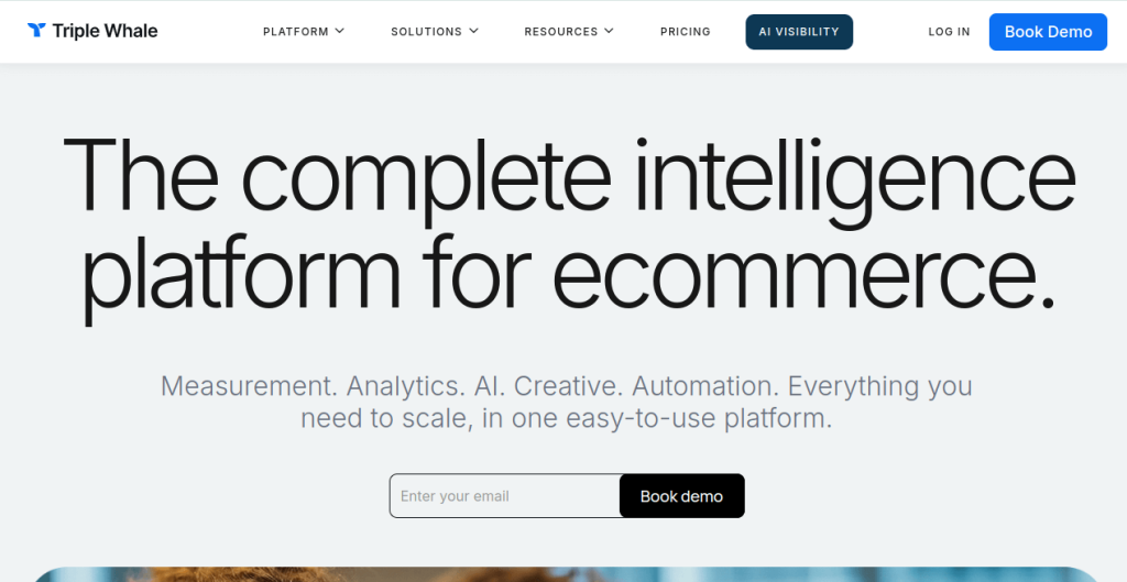 Triplewhale homepage