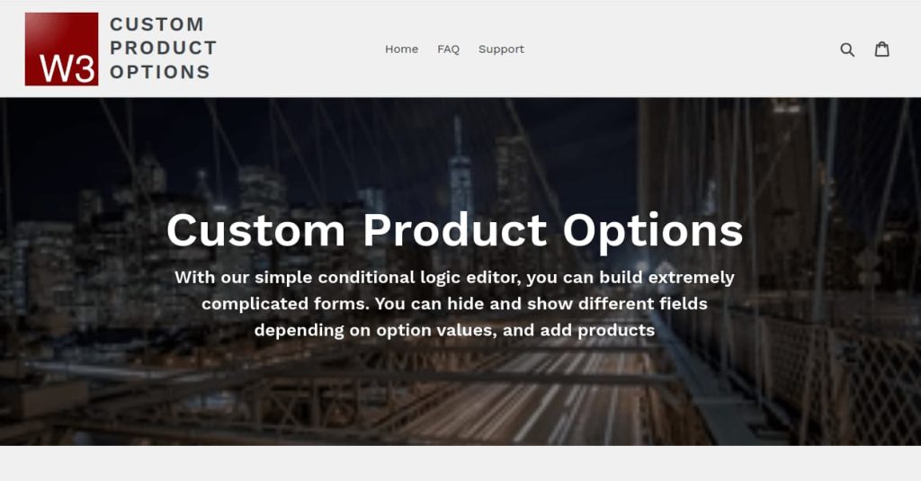 W3 custom product options