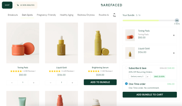 Barefaced’s solution bundles