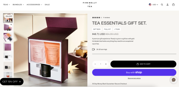 Firebelly Tea’s gift box bundle